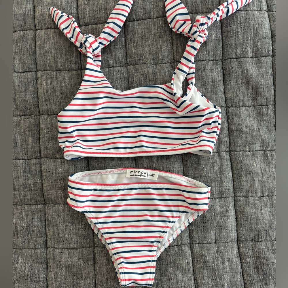 Minnow girls 2 piece swim suit